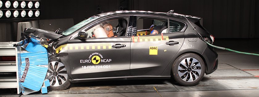 Nieuwe Ford Focus maximale beoordeling in veiligheidstest van Euro NCAP