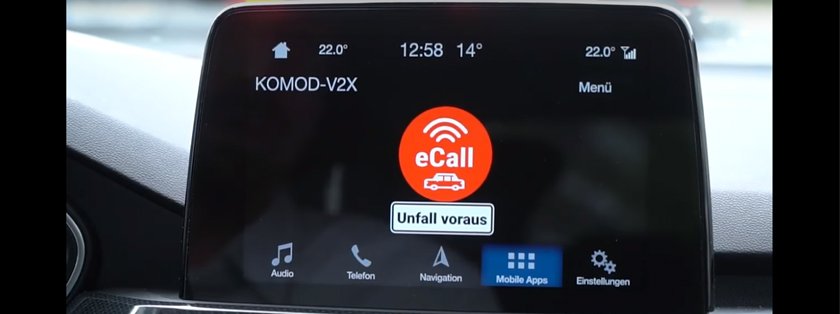 Ford en Vodafone prototype toont bestuurders hoe ze een “nooddoorgang” vormen